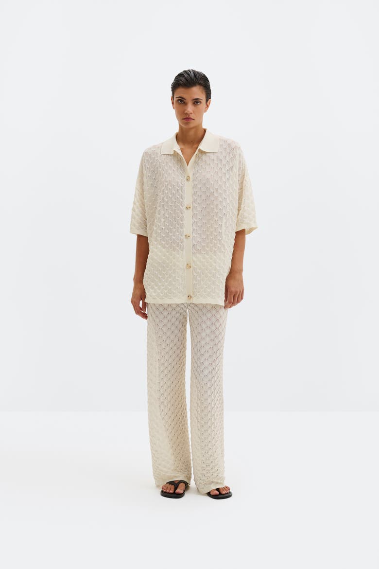 Alissa Knitted Pants, Alternate, color, Cream