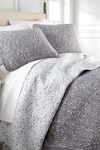 SOUTHSHORE FINE LINENS Botanical Leaves Reversible Quilt Set