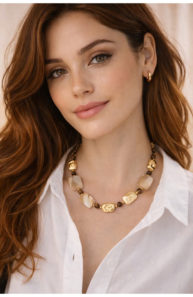 EYE CANDY LOS ANGELES Sophia Collar Necklace, Alternate, color, Gold