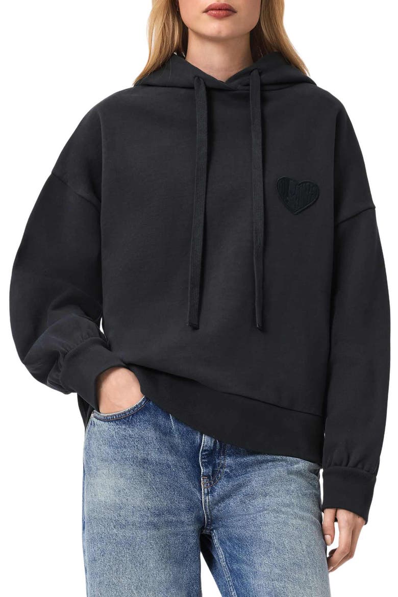 Lover Eli Cotton Hoodie, Main, color, GRAPHITE BLUE