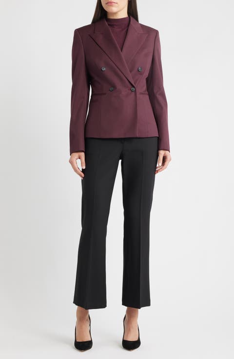 Jiamia Virgin Wool Double Breasted Blazer