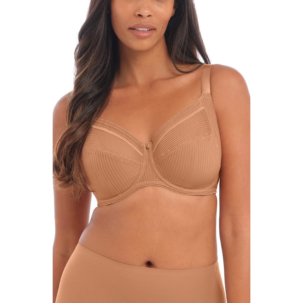Fantasie Fusion Underwire Side Support Bra In Brown