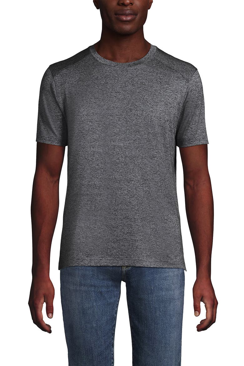 School Uniform  Rapid Dry Short Sleeve Modern Fit Tee, Main, color, Soapstone Space Dye