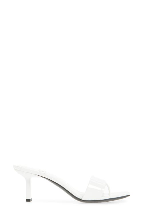 Jeffrey Campbell Capture Slide Sandal In White Patent
