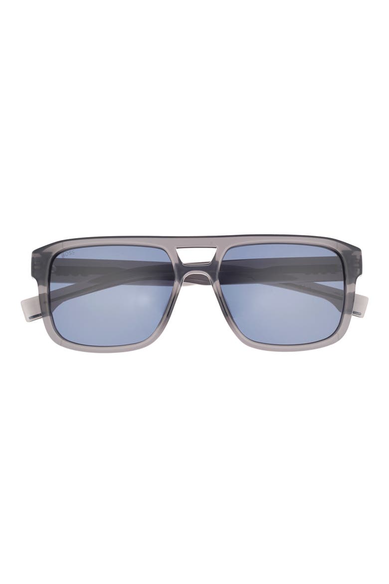 56mm Navigator Sunglasses, Main, color, GREY