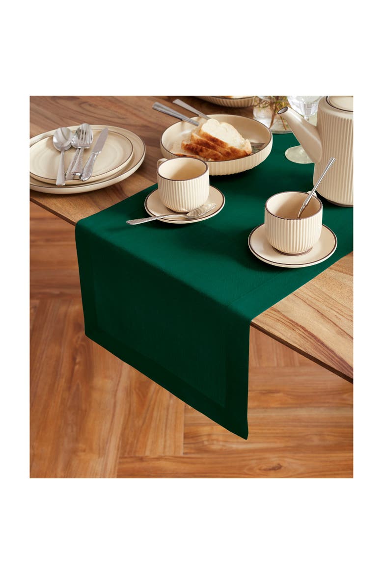 Linen Table Runner - Sonoma, Alternate, color, Green
