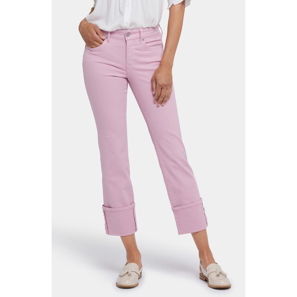 Nydj Womens Relaxed Ankle Straight Leg Jeans In Pink