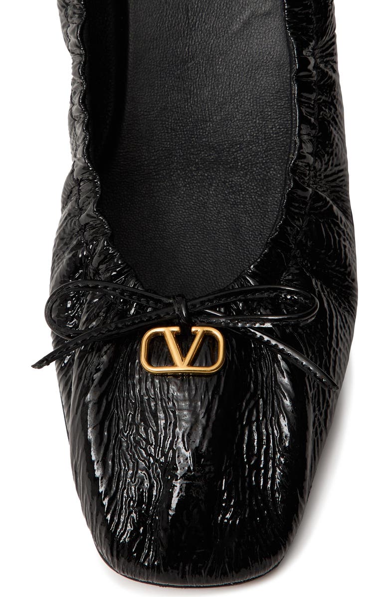 Valentino Garavani VLOGO Signature Patent Ballet Flat, Alternate, color,