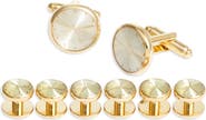 CLIFTON WILSON Clock Cuff Link & Stud Set