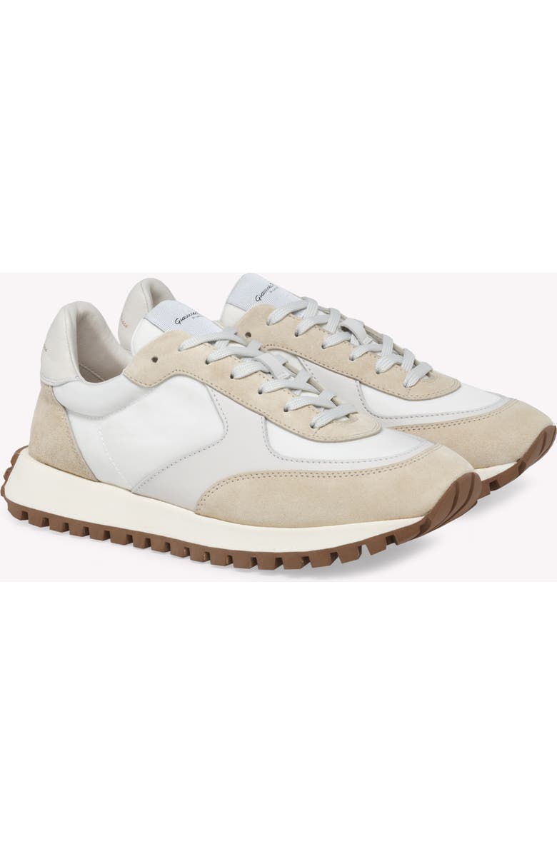 Gianvito Rossi Gravel Sneaker, Alternate, color, White Leather