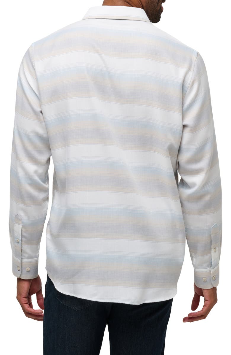 TravisMathew Cloud Flannel Button-Up Shirt, Alternate, color, Oxford Tan
