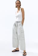 H&M Barrel Regular Waist Ankle Jeans