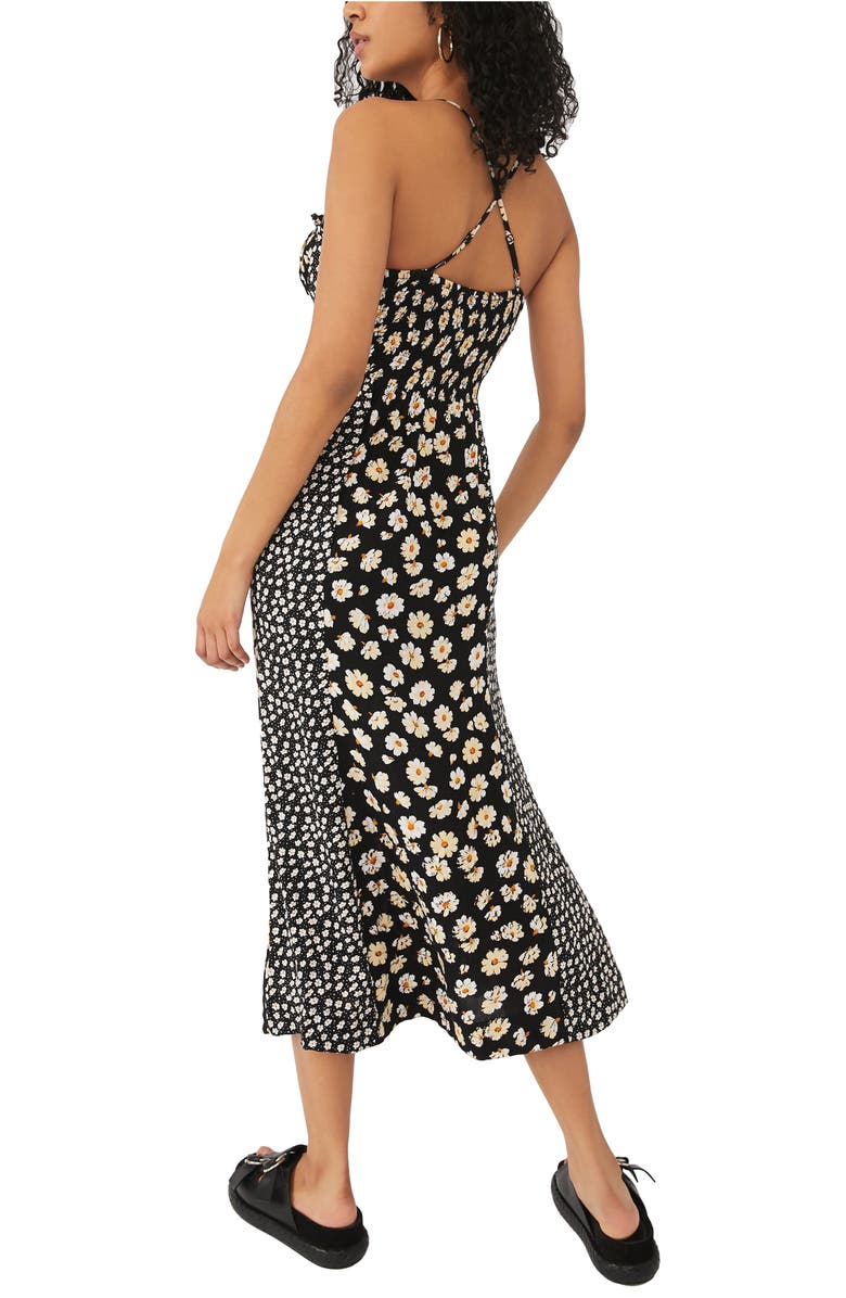 Free People Tigerlily Mixed Floral Midi Sundress, Alternate, color,