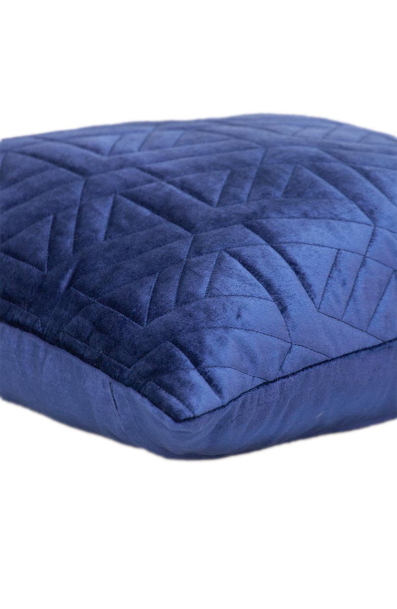 PARKLAND COLLECTION Delta Topstitched Throw Pillow, Alternate, color, Blue