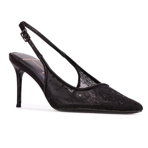 Black Suede Studio Marina 80 Pump In Black