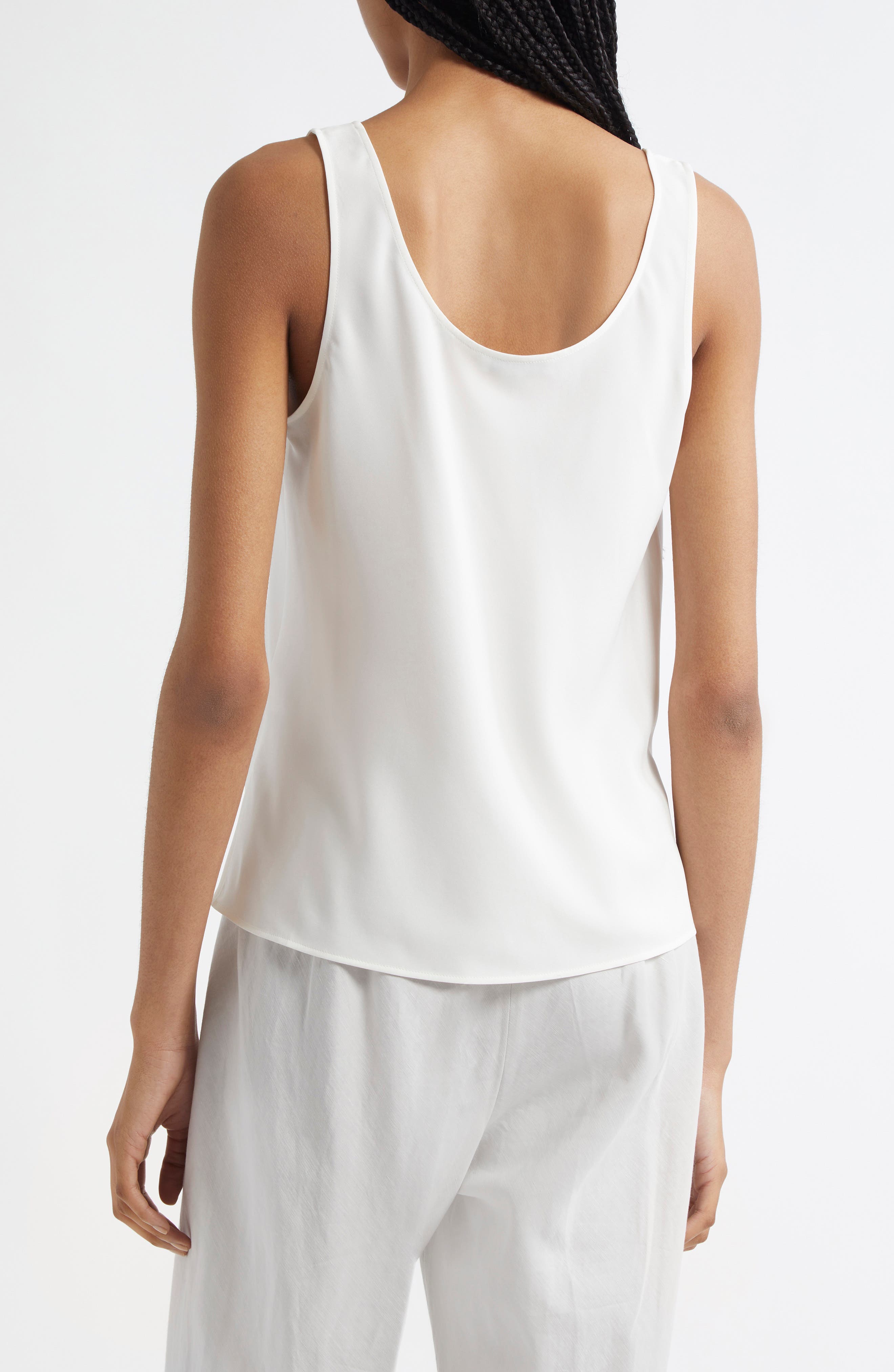 Bias Stretch Silk Tank - image 4