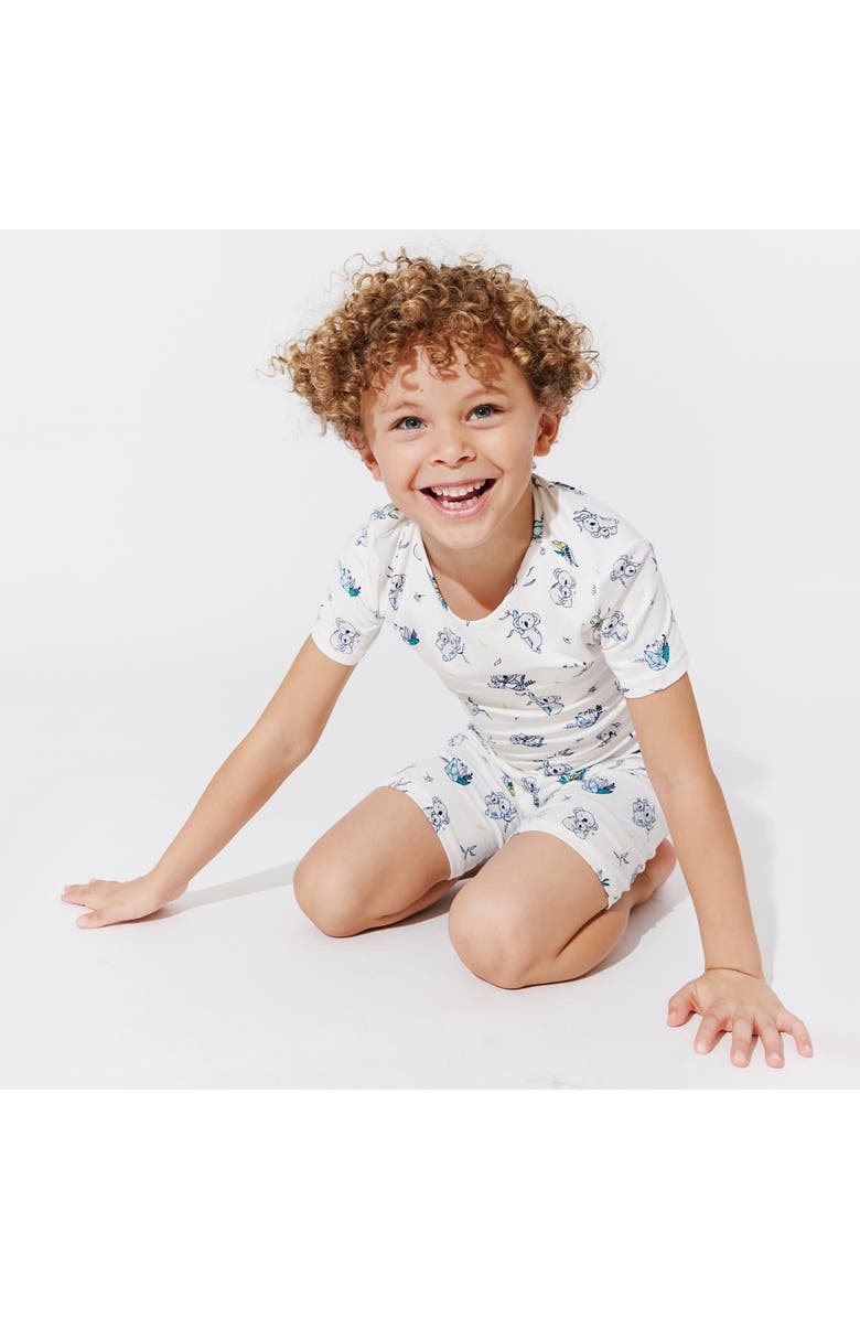 Bellabu Bear Koala Kids 2-Piece Short Sleeve & Shorts Pajama Set, Alternate, color, 