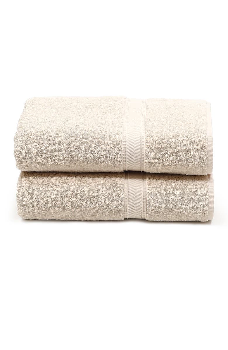 Linum Home Textiles Sinemis Terry Bath Towels - Set of 2 - Beige, Main, color,