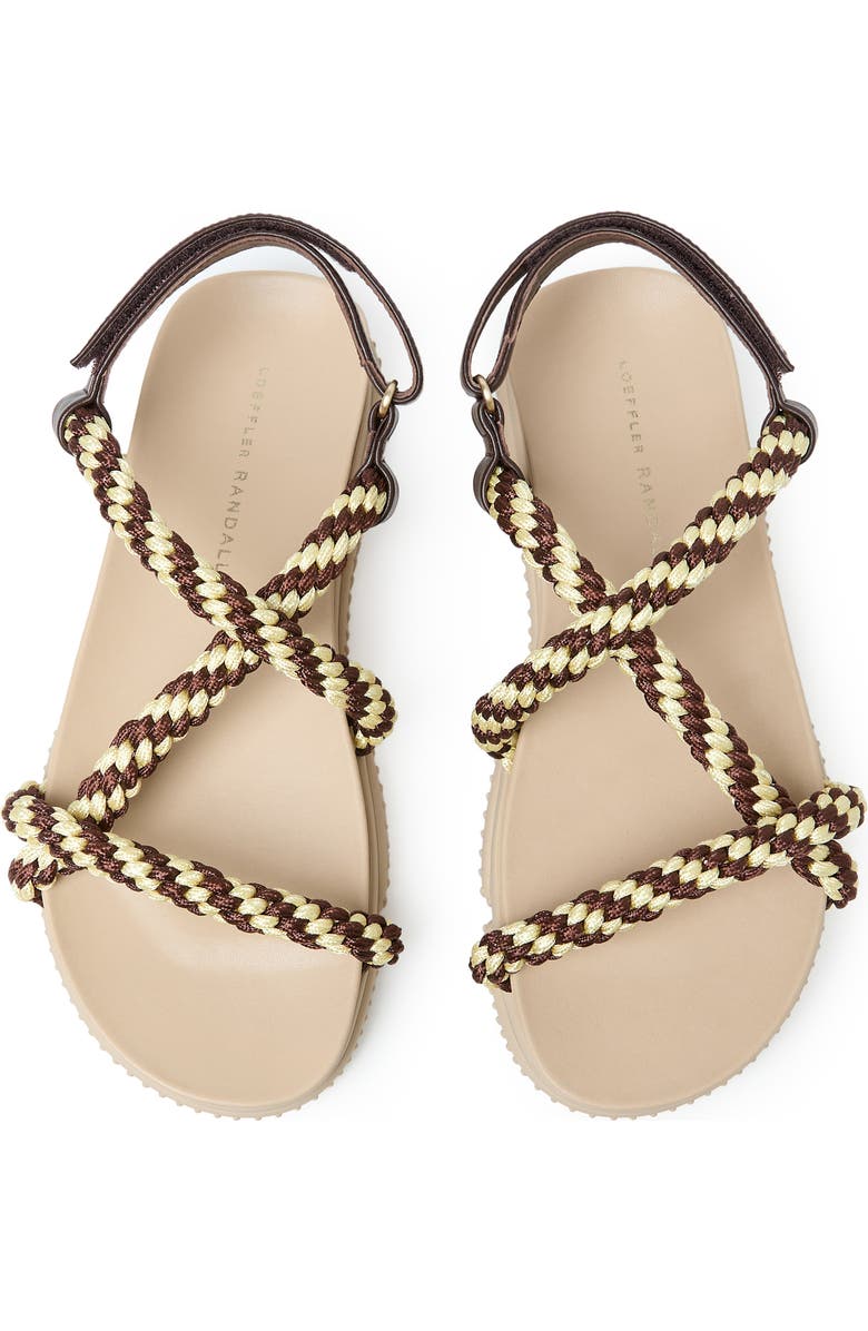 Loeffler Randall Ozzy Sport Sandal, Alternate, color, Cream/ Brown/ Butter