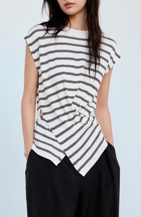Draped Jersey Sweater