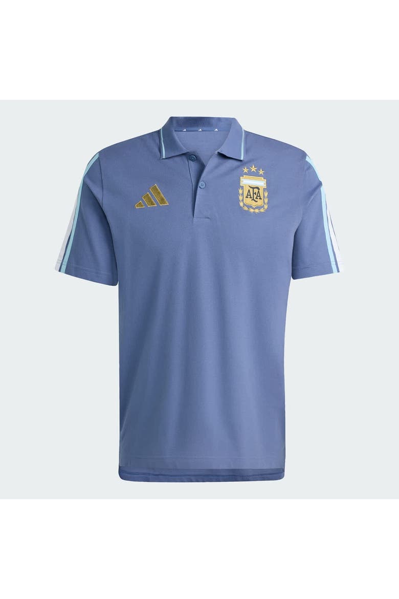Men's adidas  Blue Argentina National Team FIFA x World Cup Alphaskin Polo, Alternate, color, Blue
