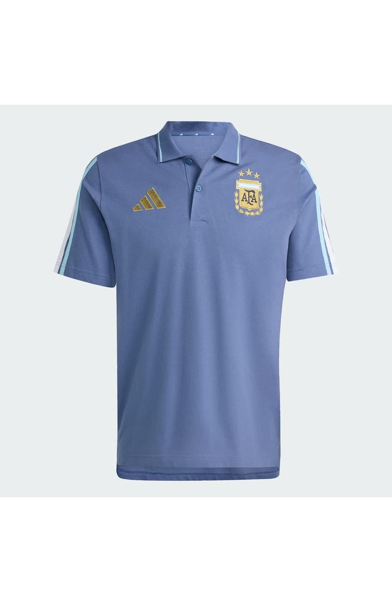 adidas Men's adidas  Blue Argentina National Team FIFA x World Cup Alphaskin Polo, Alternate, color, Blue