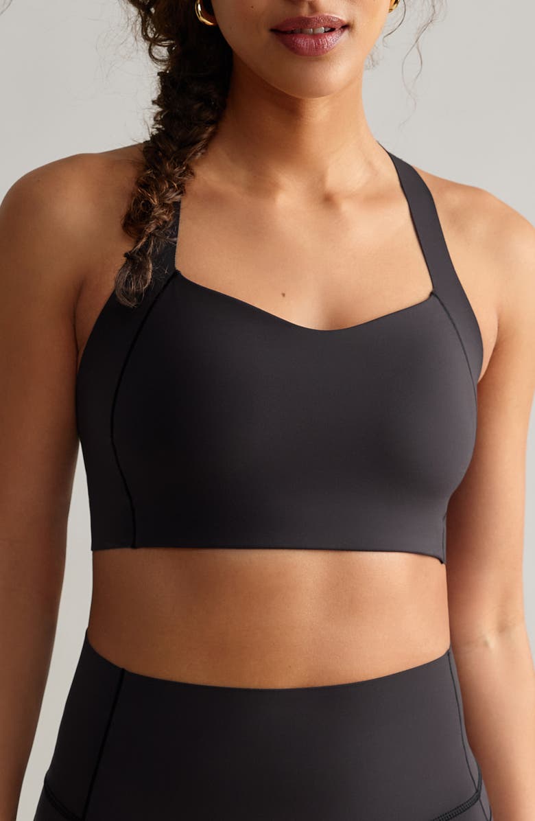 Rhone Defy Racerback Sports Bra, Main, color, 