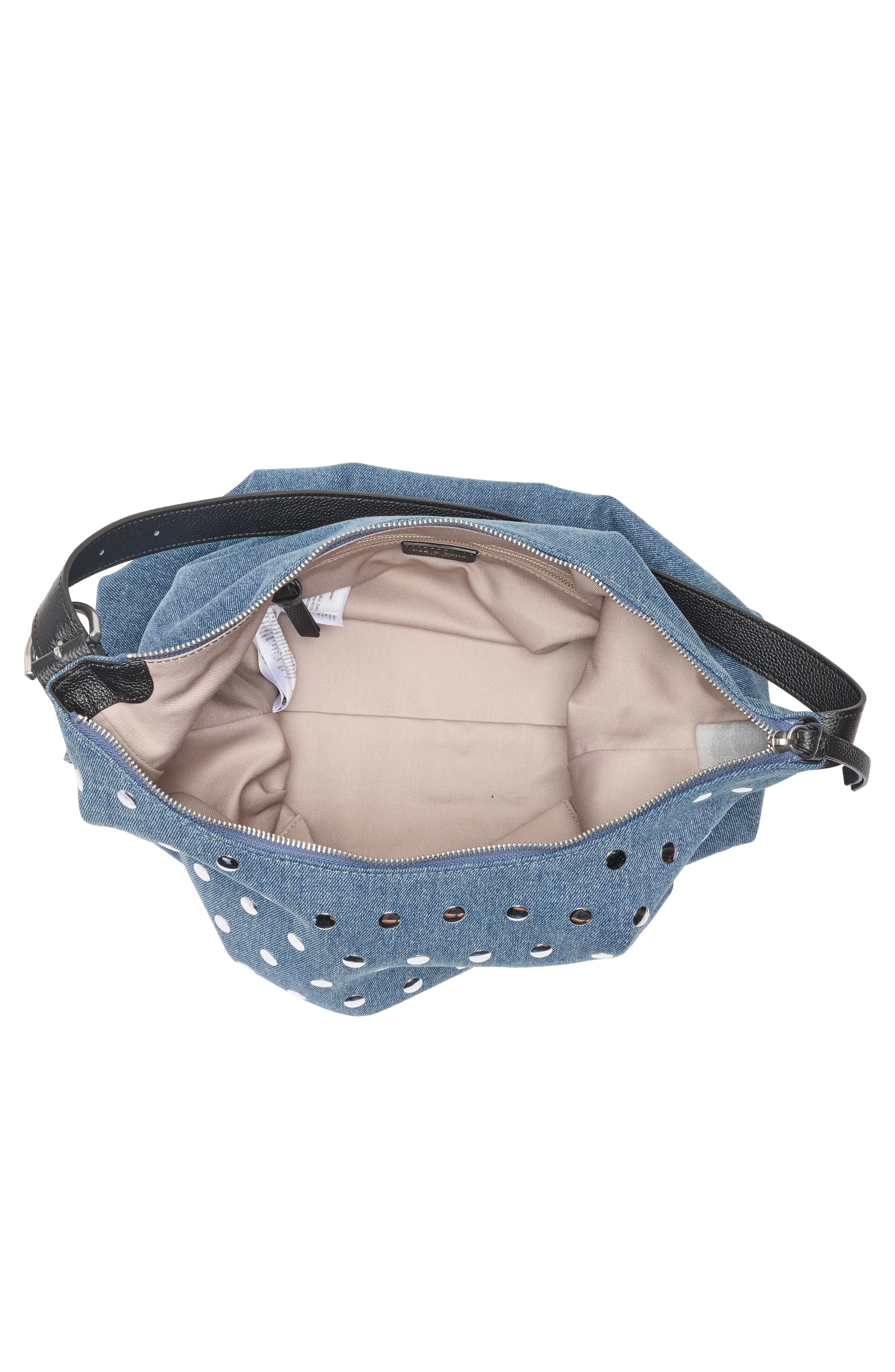 rag & bone Williamsburg Hobo Shoulder Bag, Alternate, color, Den