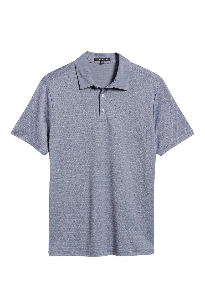 Cormack Geo Pattern Polo, Alternate, color, NAVY