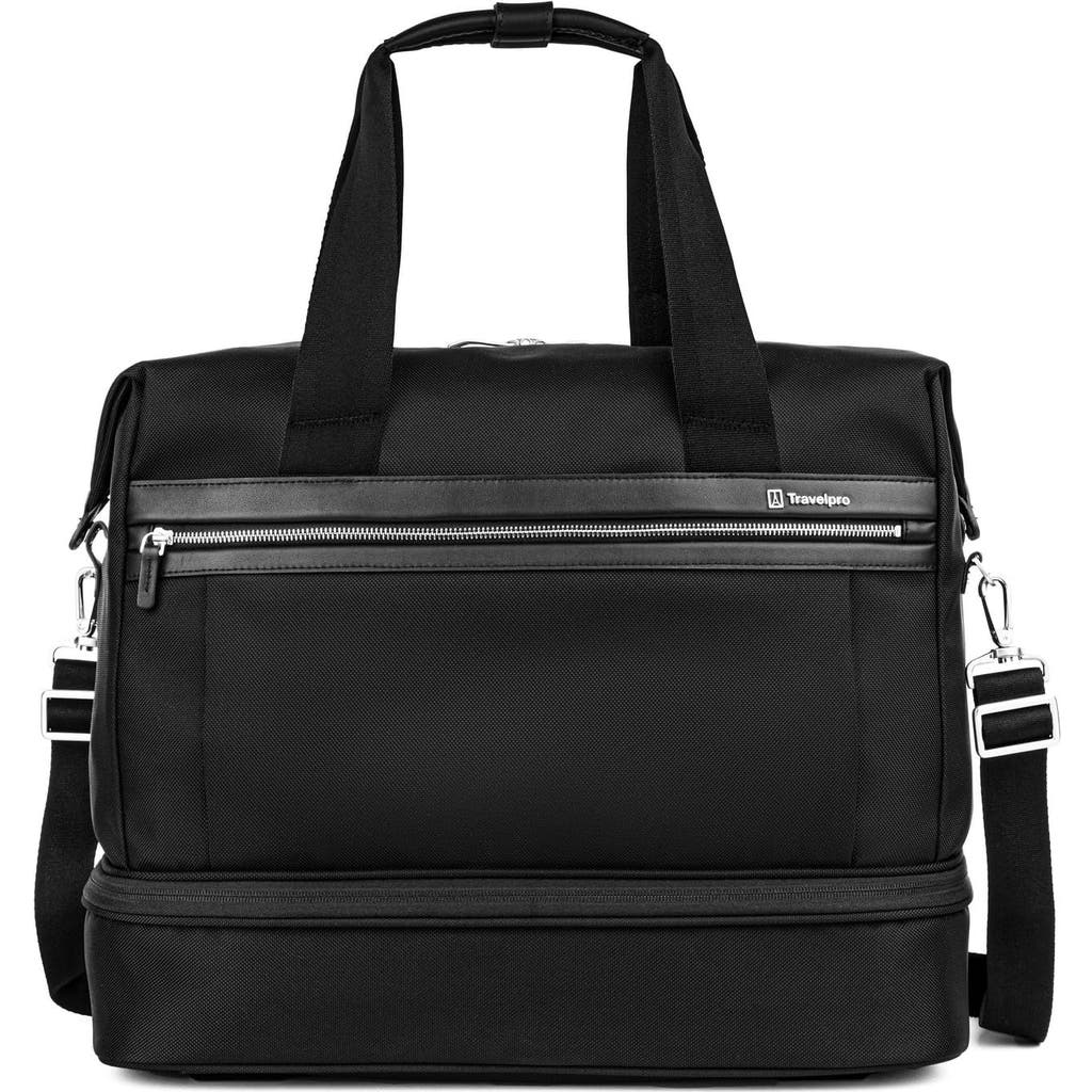 TRAVELPRO Platinum Elite Carry on Soft Travel Drop-Bottom Weekender Bag in Black  product
