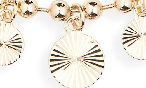 Panacea Disc Charm Slider Bracelet