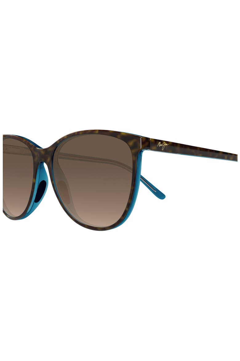 Ocean 57mm PolarizedPlus2® Cat Eye Sunglasses, Alternate, color, BROWN