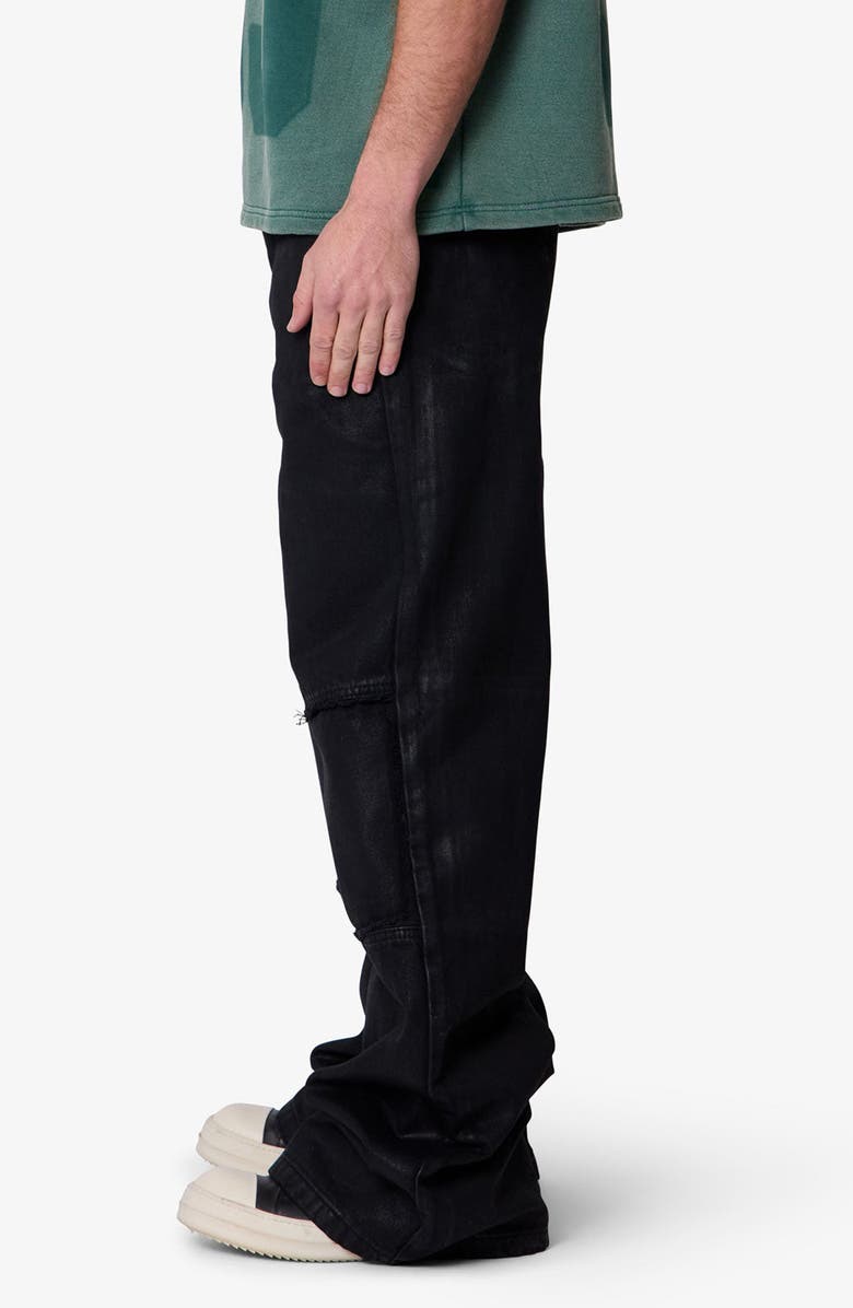 mnml Ultra Wide Waxed Oversize Cargo Pocket Pants, Alternate, color, 