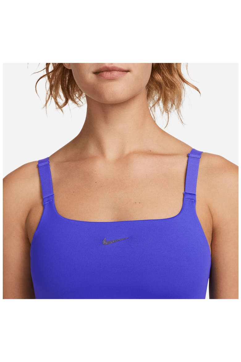 Yoga Dri-FIT Alate Versa Sports Bra, Alternate, color, LAPIS/ IRON GREY