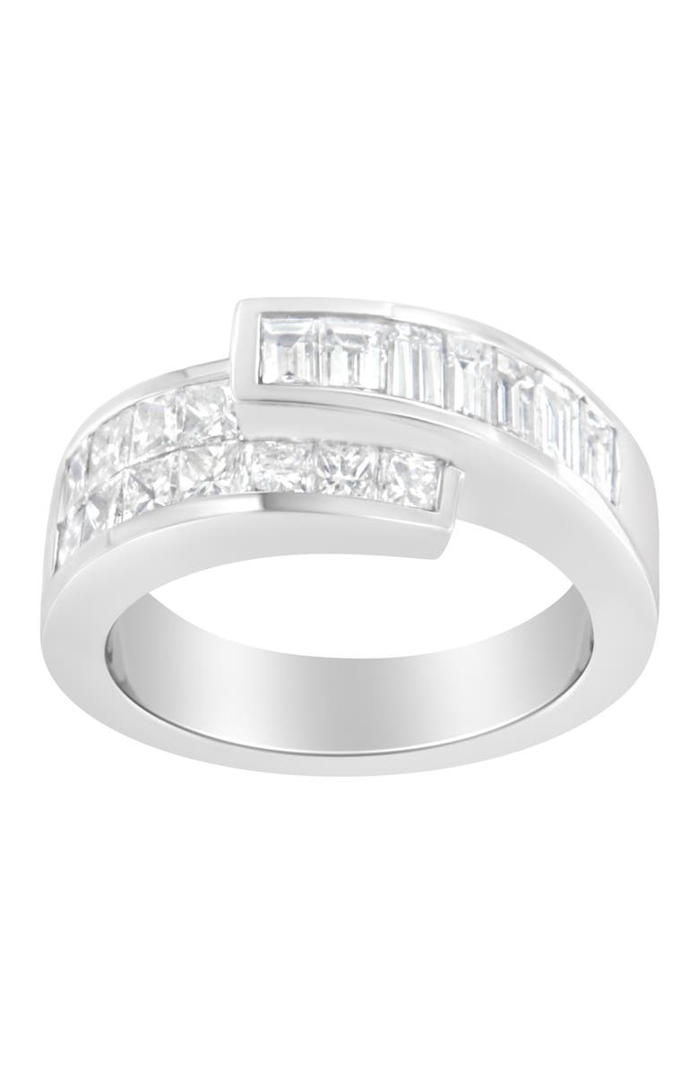 Haus of Brilliance 14K White Gold 2.0 Cttw Diamond Bypass Ring Band, Alternate, color, White