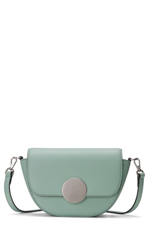 Lottie Leather Saddle Crossbody Bag