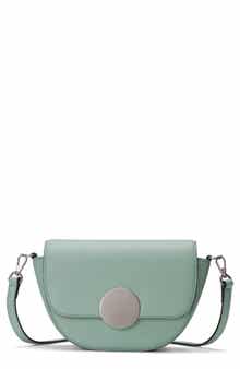 Lottie Leather Saddle Crossbody Bag