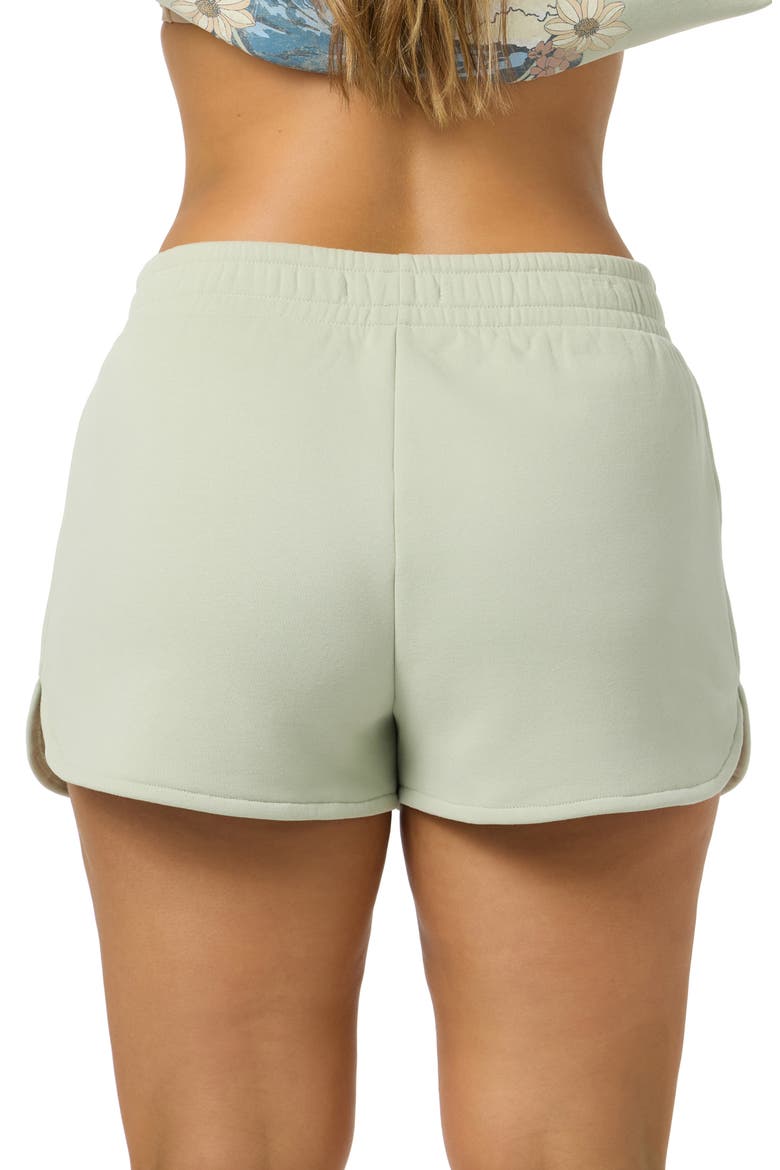 Petal Fleece Shorts, Alternate, color, DESERT SAGE