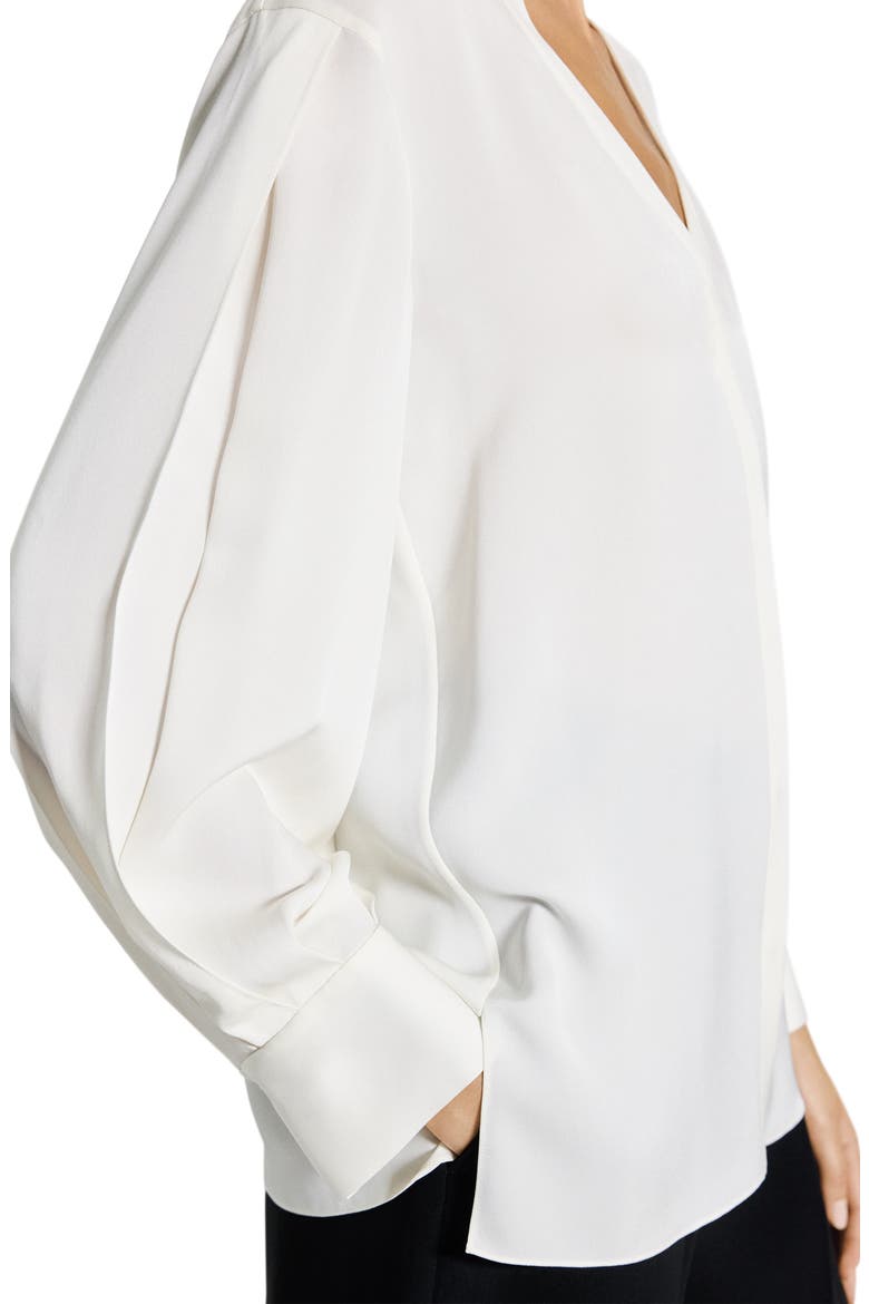 Woven Silk Shirt, Alternate, color, IVORY