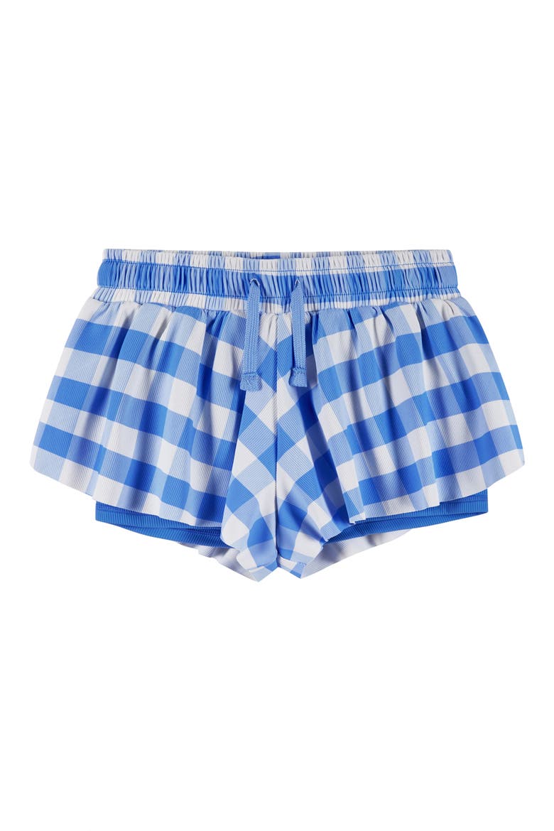 Kids' Print Shorts, Main, color, BLUE GINGHAM