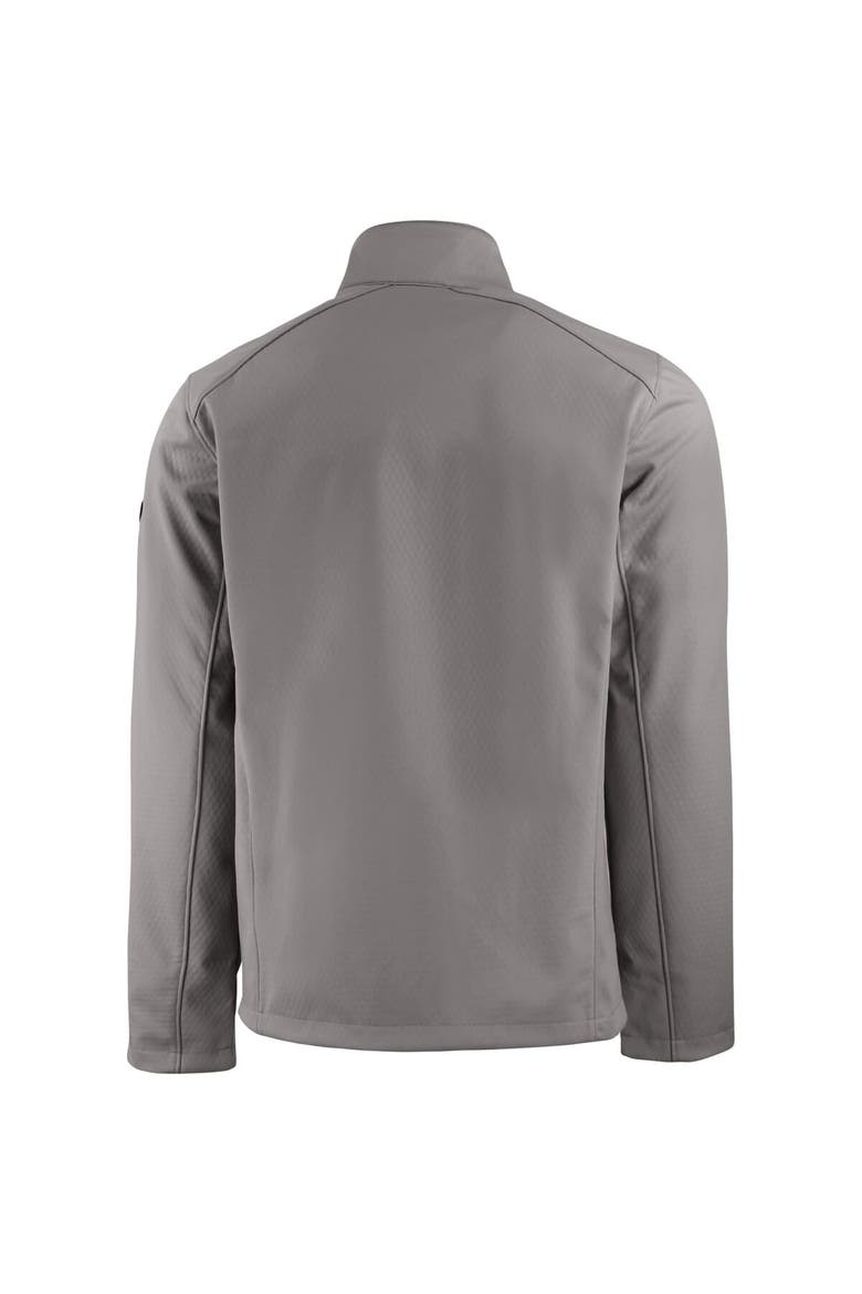 Men's Cutter & Buck Gray Green Bay Packers Evoke Eco Softshell Recycled Full-Zip Jacket, Alternate, color, Gray