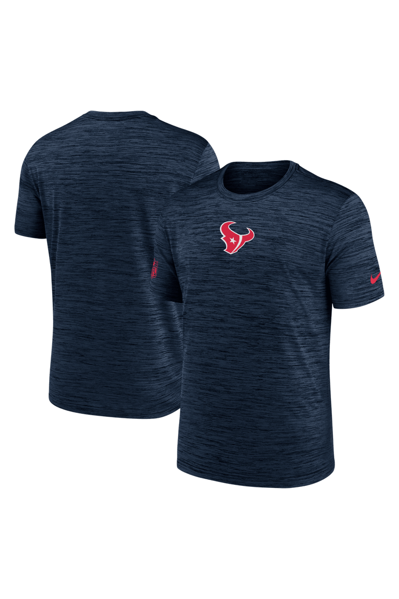 Men's Nike Navy Houston Texans Big & Tall Sideline Velocity Performance T-Shirt, Main, color, Navy