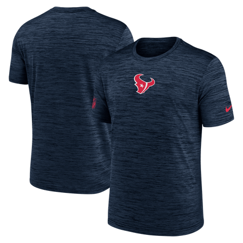 Men's Nike Navy Houston Texans Big & Tall Sideline Velocity Performance T-Shirt