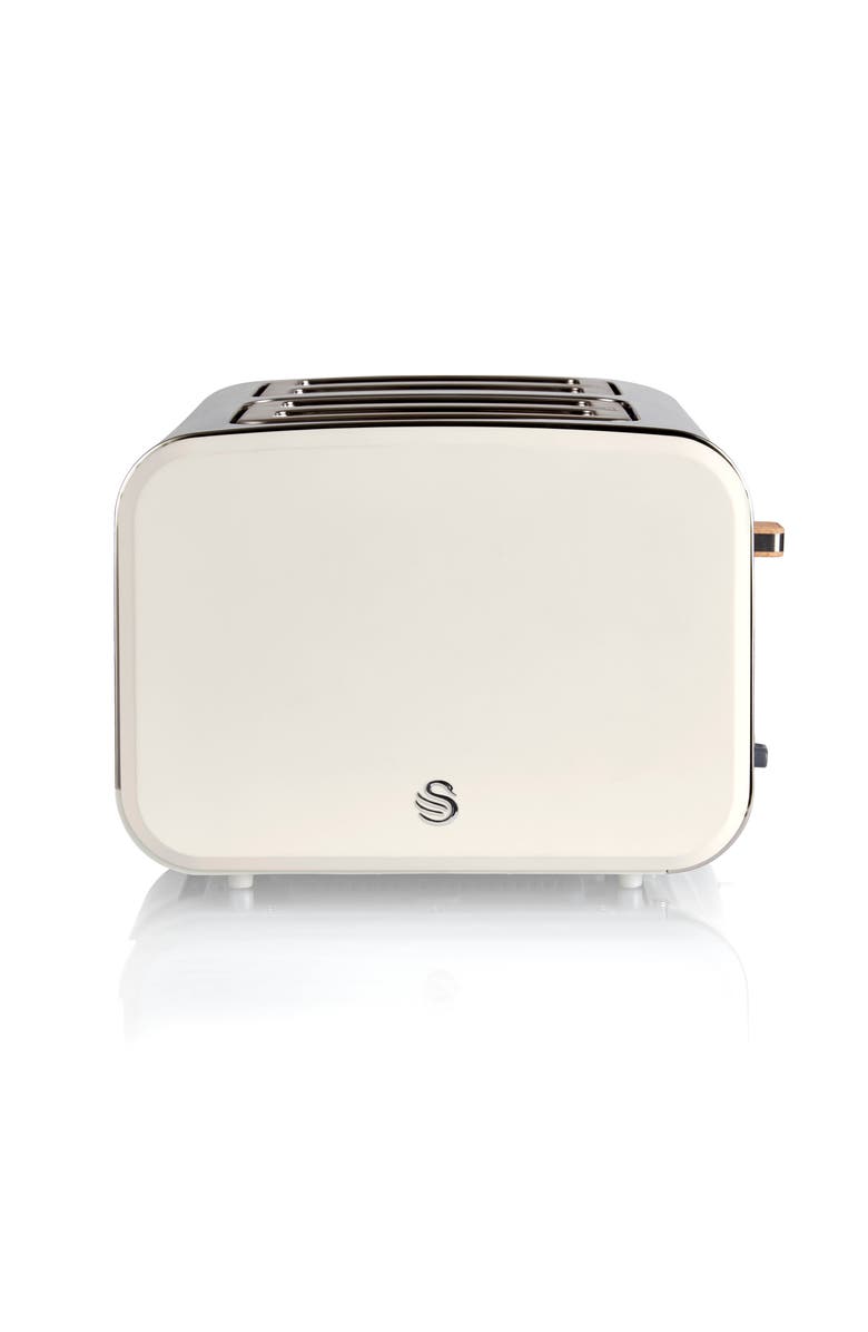 Swan Nordic Four Slice Toaster, Alternate, color, White