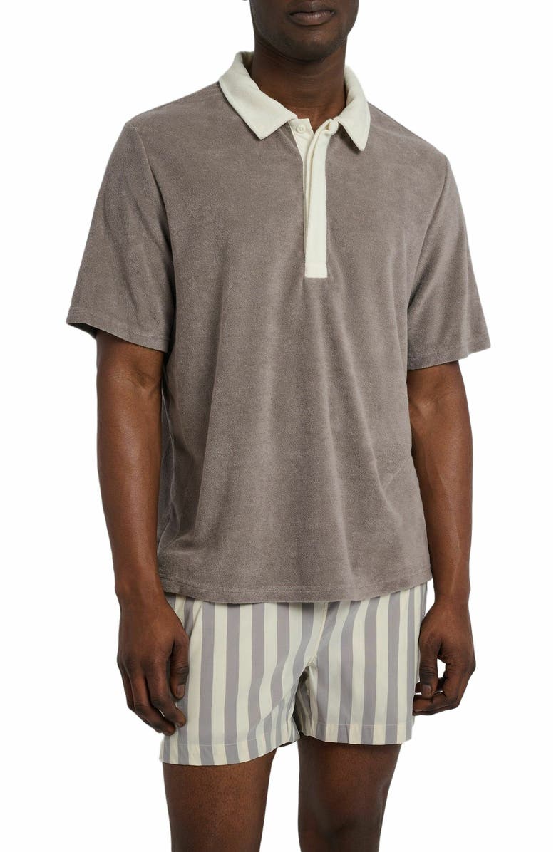 Onia Oversized Towel Terry Polo, Alternate, color, 