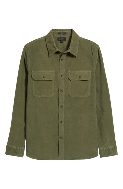 Ag Curtis Classic Fit Button-up Work Shirt In Green