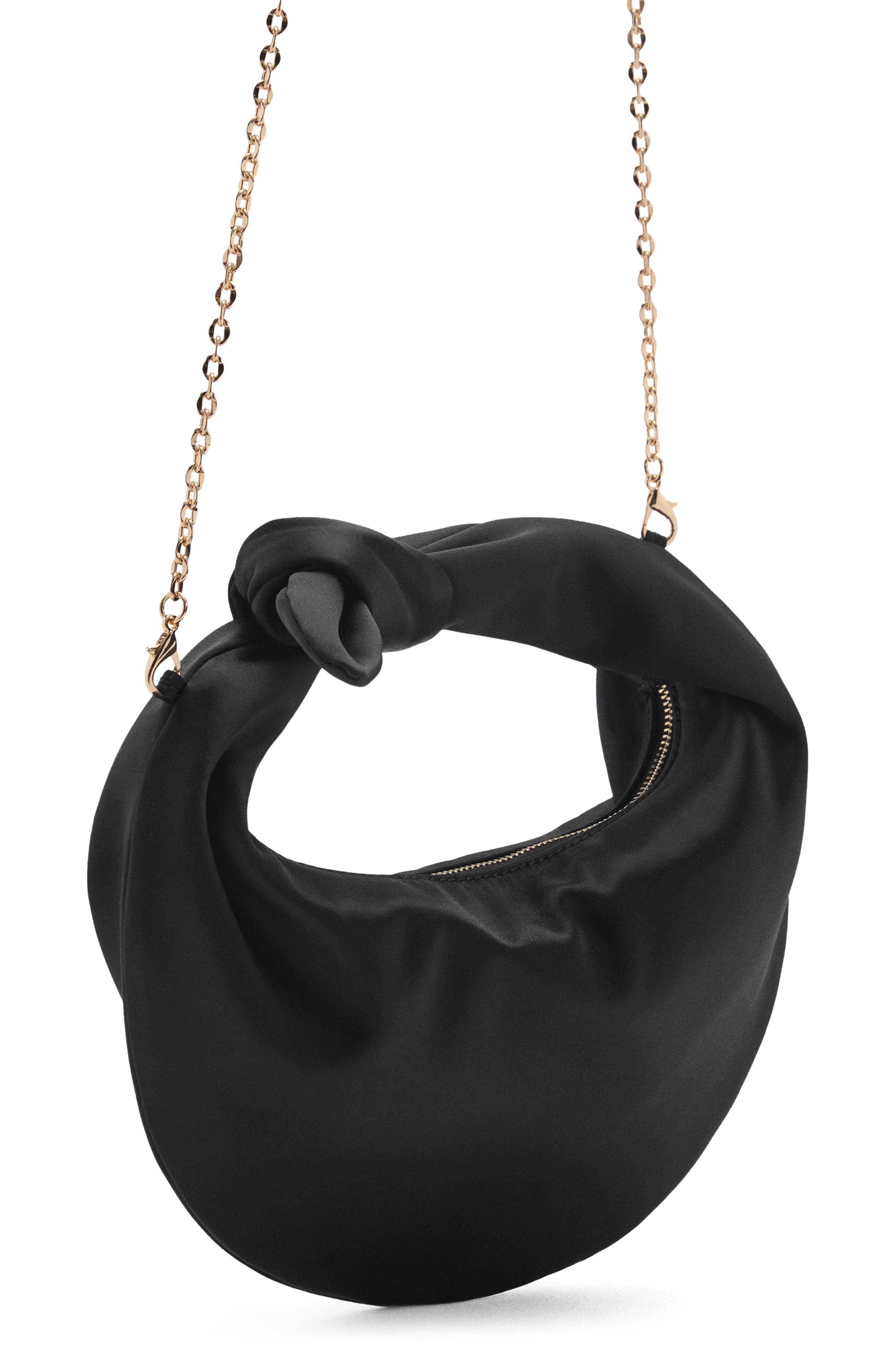 MANGO Satin Handbag, Alternate, color, 