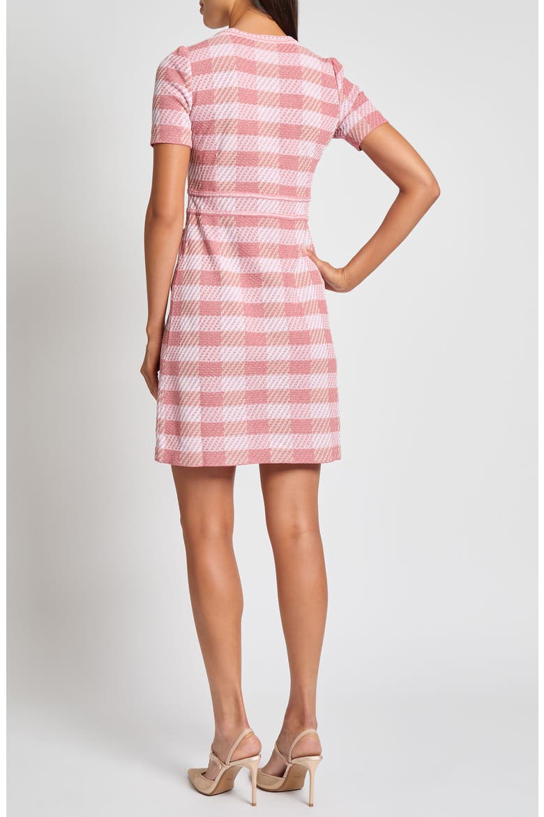 Modern Fit Tweed Sheath Dress, Alternate, color, HONEY SUCKLE