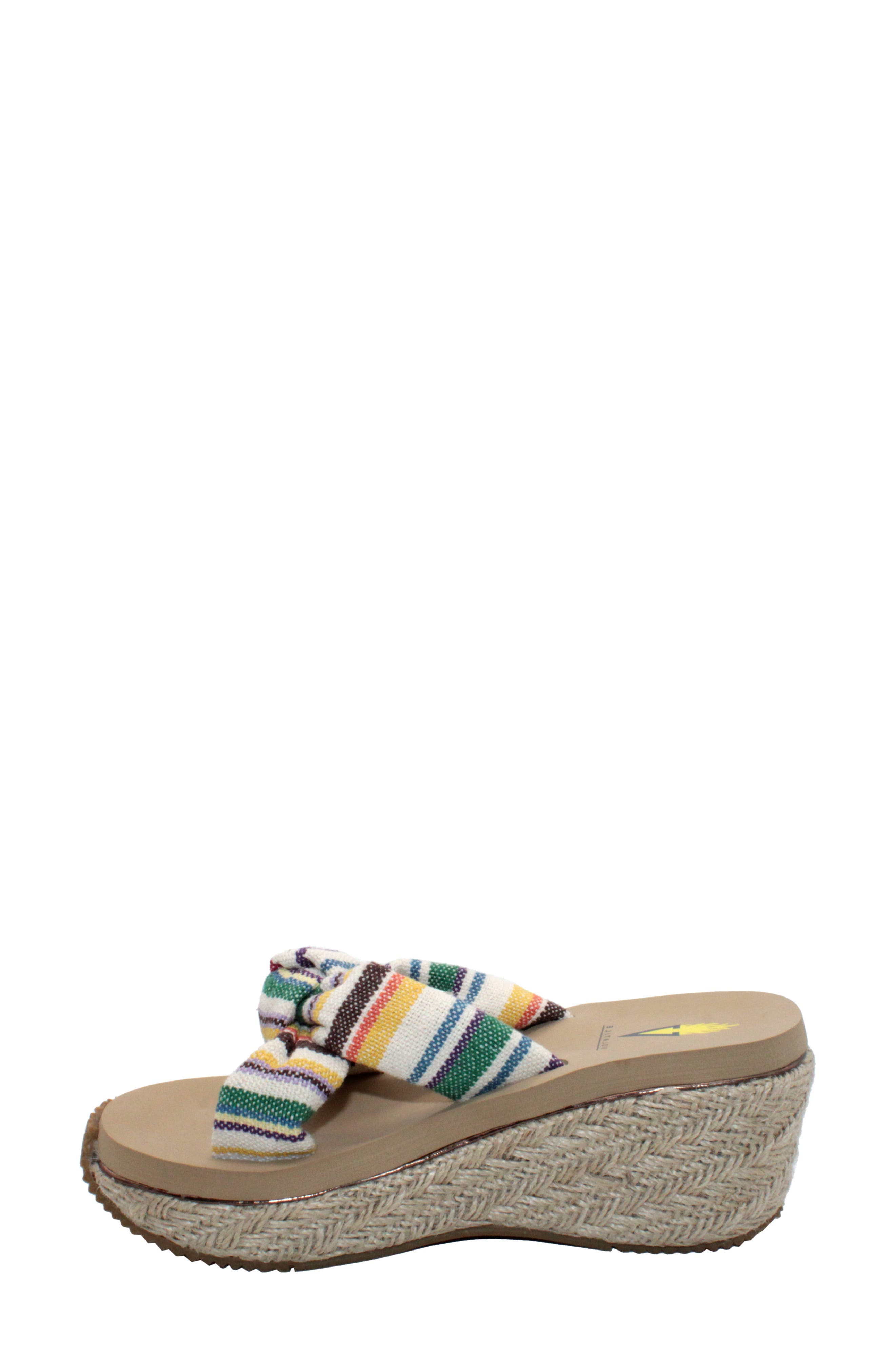 Volatile Sunridge Wedge Slide Sandal, Alternate, color, Natural Multi