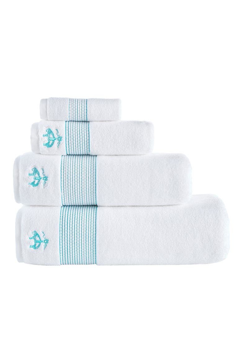2-Piece Robe Stripe Towel Set, Alternate, color, SEA GLASS